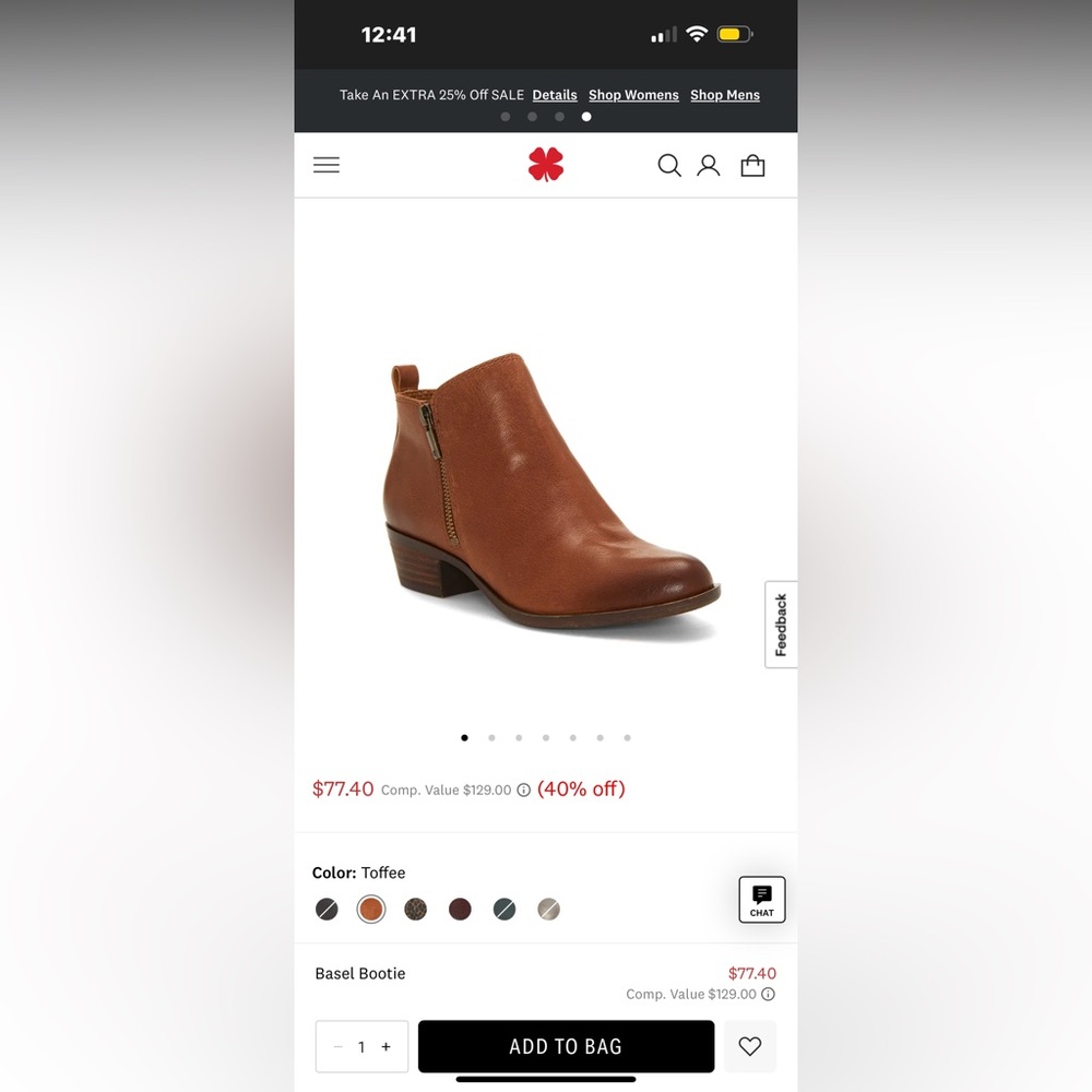 Lucky Brand Toffee Ankle Booties